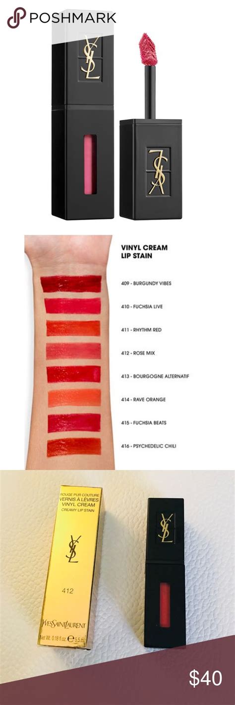 ysl water lip stain swatches|ysl lip stain 412.